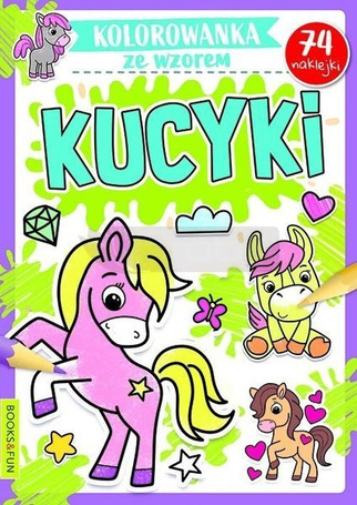 Kolorowanka ze wzorem. Kucyki