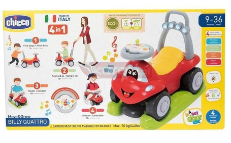 Jeździdło Billy Quattro 4w1