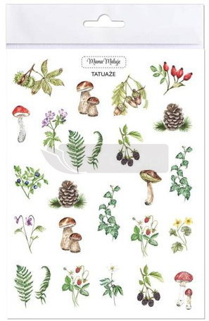 Tatuaże zmywalne Leśne botaniczne
