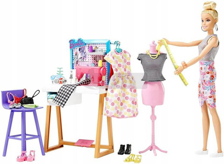 Lalka Barbie pracownia mody HDY90
