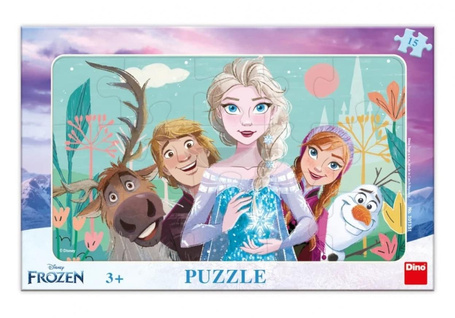 Puzzle 15 ramkowe Kraina Lodu Frozen II Rodzina
