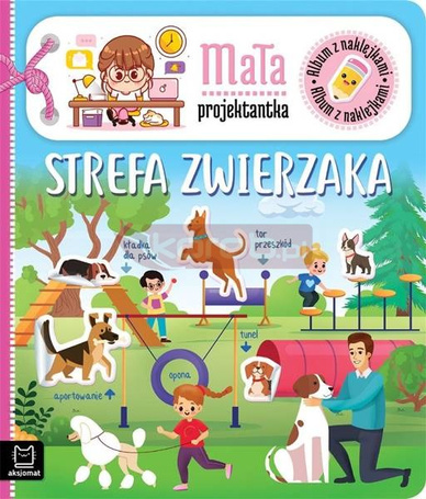 Album z naklejkami. Mała projektantka