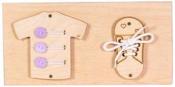 Nauka sznurowania i zapinania guzików