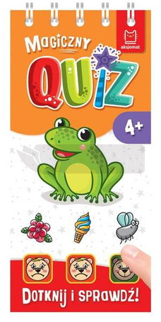 Magiczny quiz z żabką. Dotknij i sprawdź