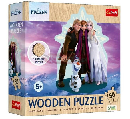 Puzzle drewniane 50 Ulubiona Kraina Lodu TREFL