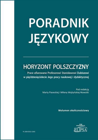 Horyzont polszczyzny. Prace ofiarowane...