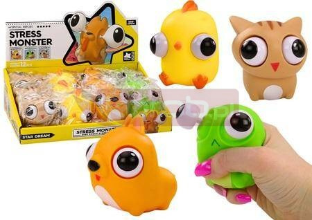 Antystresowa zabawka wesoły potworek gniotek MIX