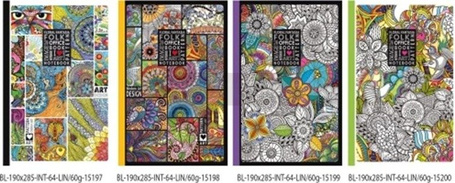 Notatnik ozdobny 190x285/64K linia FRESH