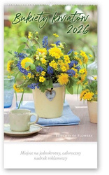 Kalendarz 2026 reklamowy Bukiety kwiatów