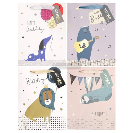 Torba prezentowa Party 18x23x10cm mix STRIGO