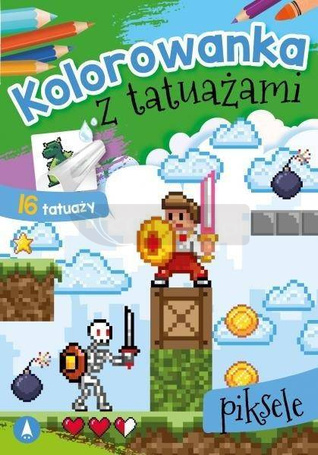 Kolorowanka z tatuażami. Piksele
