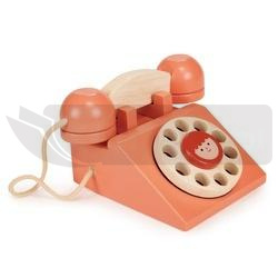 Telefon stacjonarny drewniany