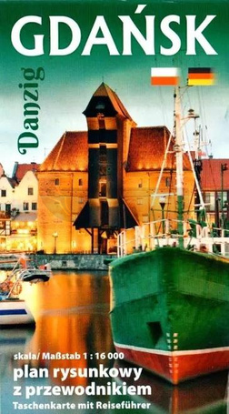 Plan kieszonkowy rysunkowy Gdańsk