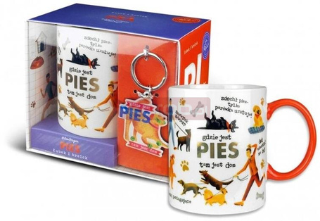 Zestaw kubek + brelok Pies