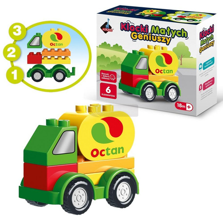 Klocki małych geniuszy Autko 6el