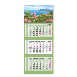 Kalendarz 2026 trójdzielny LUX wypukły Grecja Kos