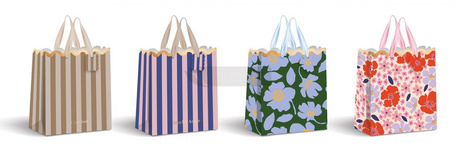 Torebka prezentowa duża Gold Shape mix