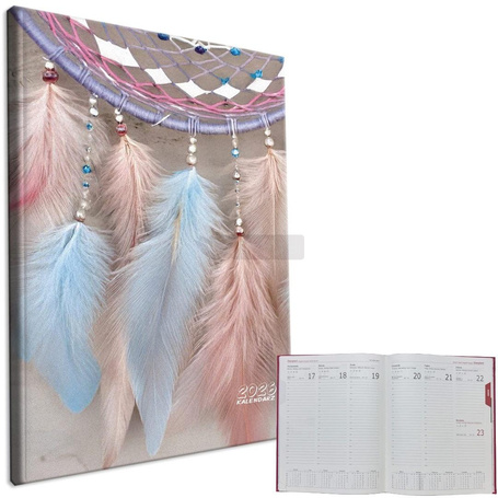 Kalendarz 2026 A4 tygodniowy Łapacze Pastel