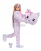 BARBIE CUTIE REVEAL SŁODKIE KOKARDKI LALKA W PRZEBRANIU słodkiego KOTKA JJP64