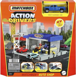 MATCHBOX PRAWDZIWE PRZYGODY ZESTAW WARSZTAT SAMOCHODOWY zestaw z autkiem HDL34