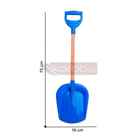 Łopatka z drewnianym uchwytem 75cm MIX