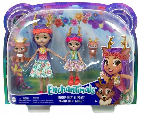 Lalka Enchantimals 2 siostry Danessa Deer HCF80