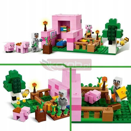 LEGO MINECRAFT 21268 DOM PROSIACZKA, zestaw klocków dla dzieci +7 lat