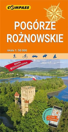 Mapa turystyczna - Pogórze Rożnowskie lam. w.2022