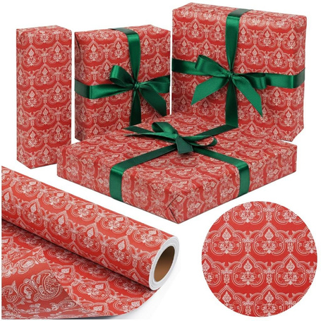 Papier ozdobny pakowy - roślinny 57cmx25m