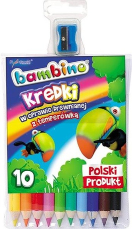 Kredki ołówkowe 10 kolorów bls BAMBINO
