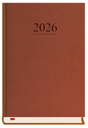 Terminarz 2026 A5 dzienny Menadżera brązowy