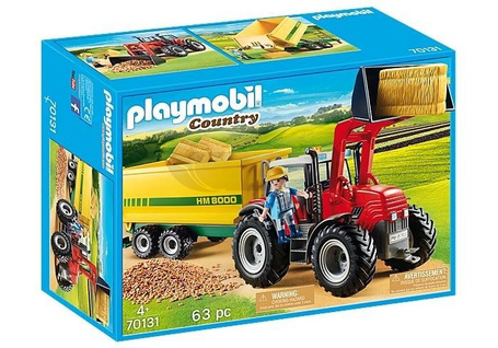 Playmobil Country 70131 Duży traktor z przyczepą