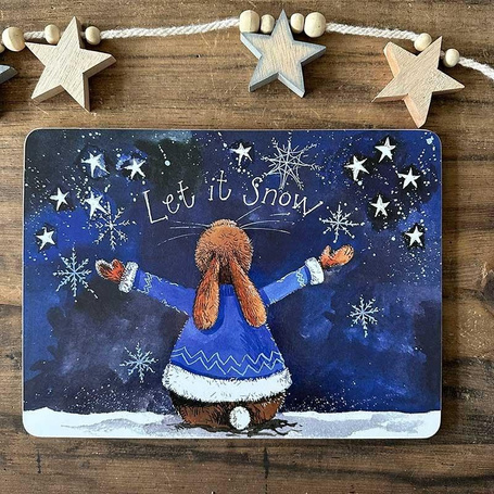 Podkładka pod talerz Pada śnieg Święta