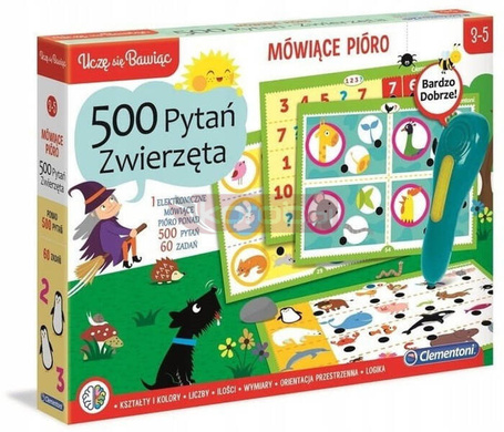 Gra Mówiące pióro 500 Pytań Zwierzęta