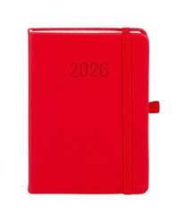 Kalendarz 2026 B6 Memofix TDW czerwony