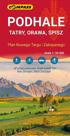 Mapa - Podhale, Tatry, Orawa, Spisz 1:50 000