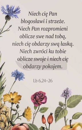 Magnes na lodówkę - Błogosławieństwo kwiat