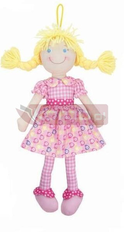 Lalka szmaciana Cornelia 38cm różowa