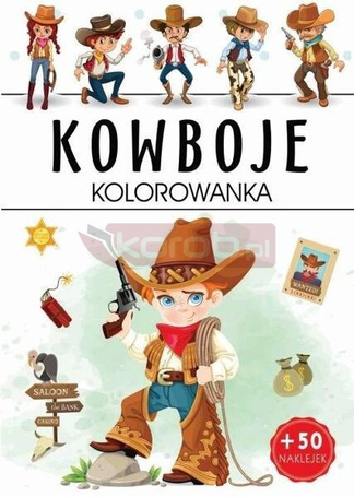 Kowboje kolorowanka