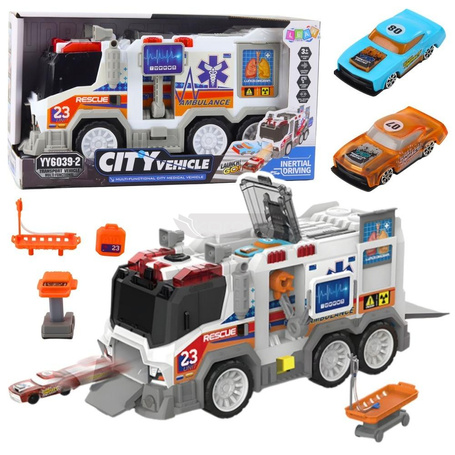 Ambulans karetka miejska napęd światło i dźwięk