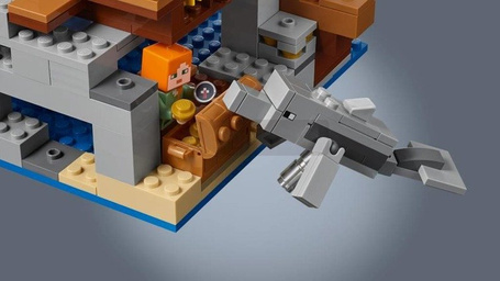 Klocki Minecraft 21152 BigFig - Steve z papugą