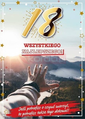 Karnet Urodziny 18