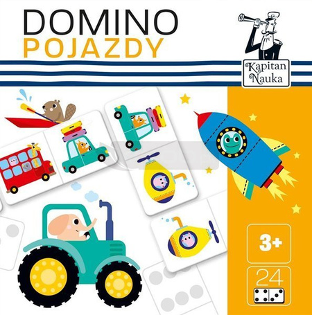 Kapitan Nauka. Domino obrazkowe. Pojazdy