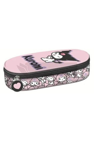 Piórnik z wewnętrzną klapką Kuromi Pink