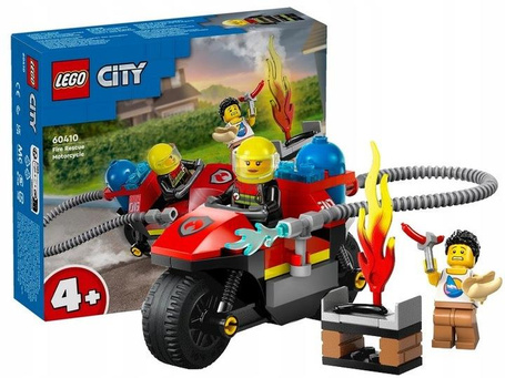 LEGO CITY 60410 STRAŻACKI MOTOCYKL RATUNKOWY zestaw klocków dla dzieci +4