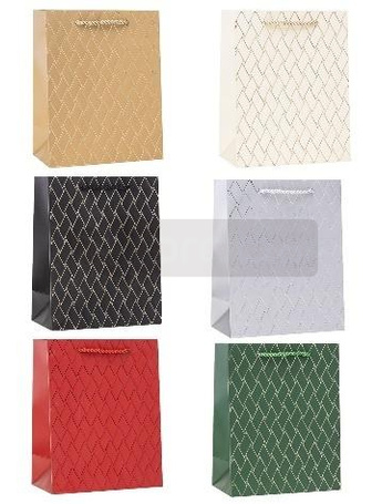 Torebka ozdobna TG 26x32x10cm mix ROZETTE