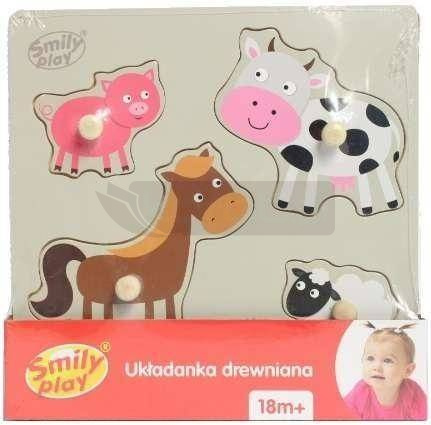 Układanka drewniana Zwierzęta wiejskie