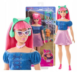 LALKA BARBIE DAISY z kotkiem, lalka z serialu "Plażowi Detektywi" JFV66