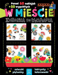 W mieście. Zadania do wyklejania