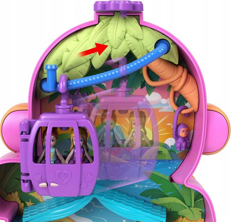 LALKA POLLY POCKET TOREBKA MAŁPKA zestaw do zabawy dla dzieci +4 lata HWP04